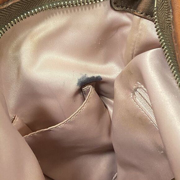 COACH SIGNATURE CHAIN DUFFLE HANDBAG #F19730. - Picture 7 of 11